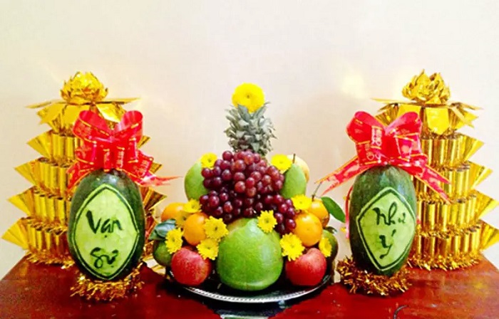 5 loại quả thắp hương ngày Tết ở trên bàn thờ tổ tiên