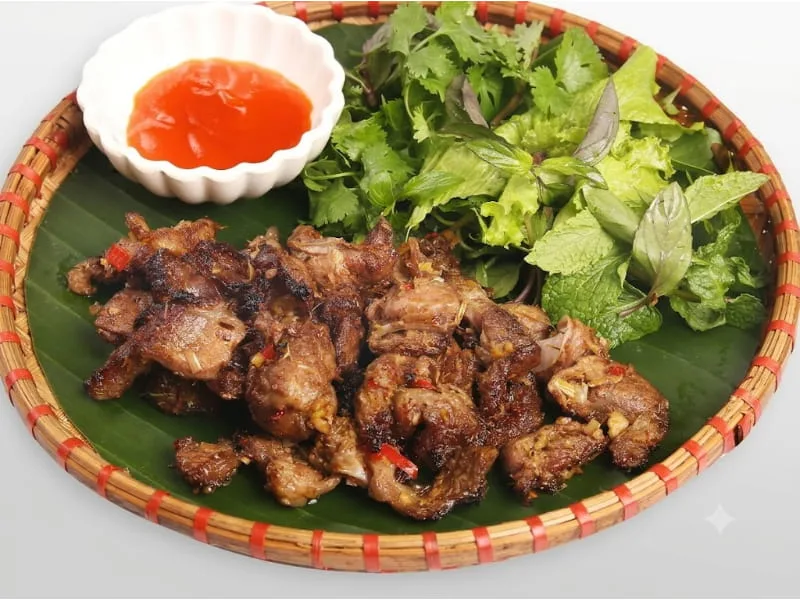 Lợn bản nướng thơm ngon, hấp dẫn