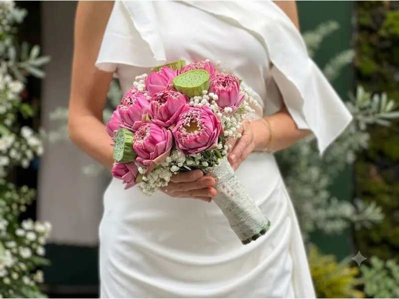Hoa sen hồng biểu tượng cho nghị lực